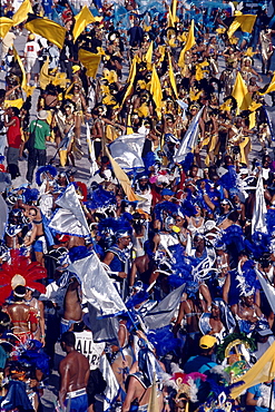 Carnival procession for Mardi Gras, Port of Spain, Trinidad and Tobago, Caribbean