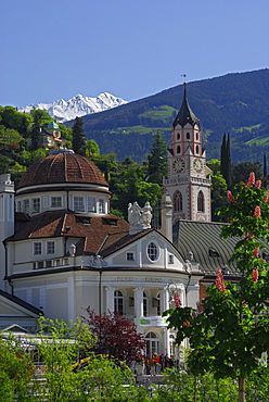 spa gardens of Meran, Vinschgau, South Tyrol, Italy