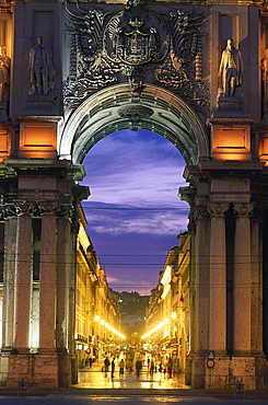 Praca do Comercio, Baixa, Lisbon, Portugal