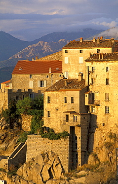 Mountain village Sartene, Corsica, France