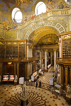 Prunksaal of the Nationalbibliothek National Libary, Vienna, Austria