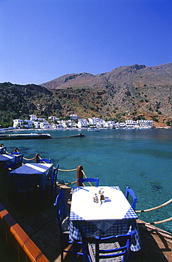 Restaurant, Loutro, Crete, Greece