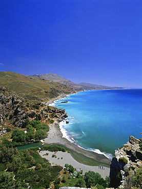 Mouth of Megalopotamos River, Preveli Beach, Crete, Greece