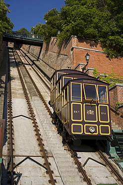 Funicular railwayto Castle Hill, Funicular railwayto Castle Hill, Buda, Budapest, Hungary