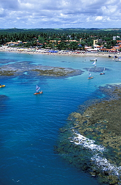 Jangadas, Porto de Galinhas, Pernambuco, Brazil