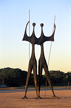 Os Candangos, Praca dos Tres Poderes, Brasilia, Brazil