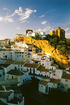 Setenil, rocks, white village, Province Cadiz, Andalusia, Spain