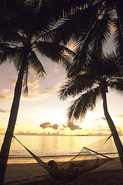 Hammock Relaxation at Sunset, The Westin Denarau Island Resort and Spa, near Nadi, Fiji