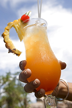 Tropical Cocktail at Lemuria Resort of Praslin, Praslin Island, Seychelles