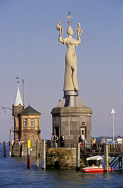 Imperia Statue at Constance Harbour, Lake Constance, Baden Wurttemberg, Germany