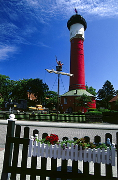 Museum in old lighthouse, Wangeroog, East Frisia, Germany