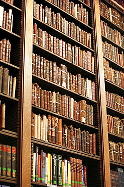 Books in the library in the Scottish Rite Temple, Washington DC, America, USA