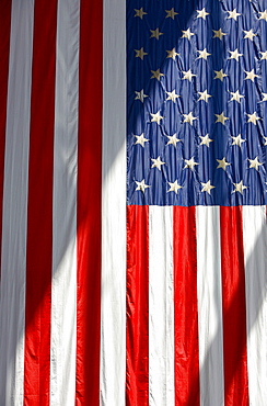 Close up of the American Flag, Stars and Stripes, Washington DC, United States, USA