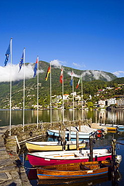 Harbor at Lake Maggiore, Ascona, Ticino, Switzerland