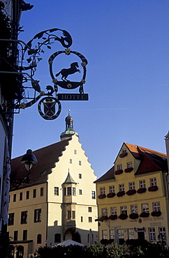 Noerdlingen townhall, Bavaria, Germany, Europe