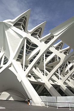 Spain, Valencia, City of sciences and arts by architect Santiago Calatrava