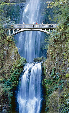 Waterfall Multnomah Falls, Columbia River Gorge, Oregon, USA