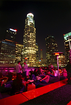 Rooftop Bar, Hotel The Standard, Downtown L.A., Los Angeles, California, USA