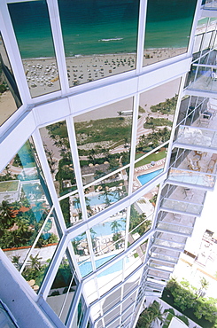 Exterior Wall, Hotel Setai, South Beach, Miami, Florida, USA