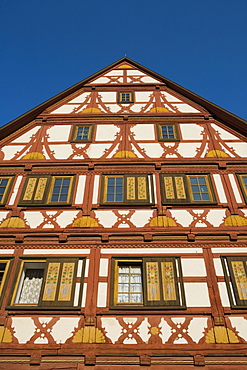 Timberframe House, Meiningen, Rhoen, Thuringia, Germany