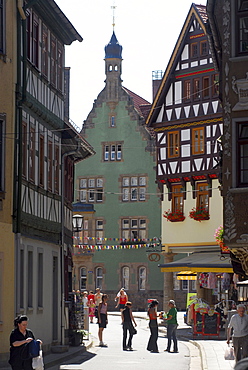 Half timbered houses in the old town of Schmalkalden, Thuringia, Germany