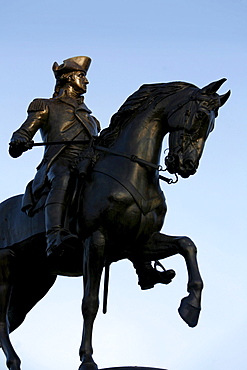 A statue of General George Washington, Public Garden, Boston, Massachusetts, USA