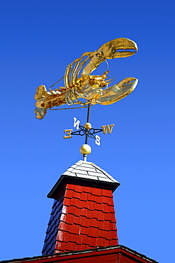 Lobster sign at a seafood restaurant in Boston, Massachusetts, United States (USA)