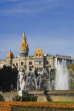 Placa Catalunya, Ciutat Vella, Eixample, Barcelona, Spain