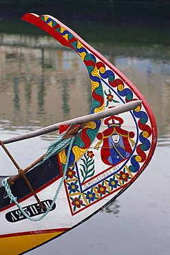 Typical portuguese Moliceiro Boat, Aveiro, Beira Liboral, Portugal