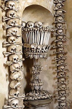 Church of our lady, bones, Sedlec, Kutna Hora, Czech Republic