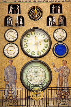 Astronomic clock at townhall, Olomouc, Olmuetz, Czech Republic