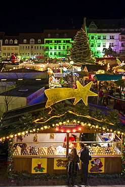 Christmas market and Christmas decorations, Landau, Rheinland-Pfalz, Germany