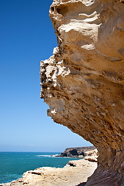 Chalk cliff, Puerto de la Pena, Ajuy, Fuerteventura, Canary Islands, Spain