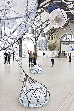 Hamburger Railway Station, Museum of Contemporary Art, exhibition Tomas Saraceno Cloud Cities, 15 September 2011 till 19 February 2012, Berlin, Germany