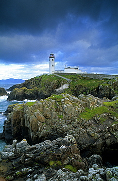 Lighthouse at Fanad Head, County Donegal, Ireland, Europe