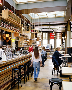 Bar in the restaurant of Hotel New York, Kop van Zuid, Rotterdam, Netherlands