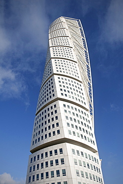 High rise building Turning Torso, architect Santiago Calatrava, Malmo, Sweden, Europe