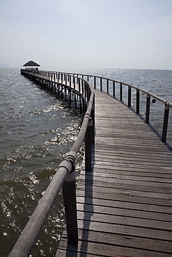 Stage of a hotel and resort at the coast of Kampot province, Cambodia, Asia