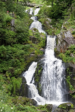 View of Triberg Falls, Triberg, Black Forest, Baden-Wuerttemberg, Germany, Europe