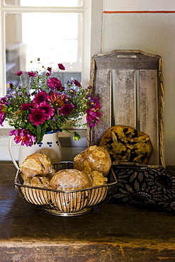 Homemade bread and bread rolls, baking, homemade