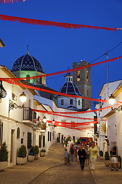 Nuestra Senora del Consuelo church, old town, Altea, Alicante, Spain