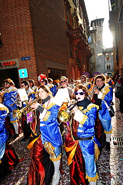 Rabaden Carnival in the old town of Bellinzona, Ticino, Switzerland