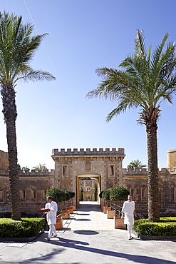 Gateway is main entrance to Hotel Cap Rocat, Ctra. d'enderrocat, s/n, 07609 Cala Blava, Mallorca, Balearic Islands, Spain