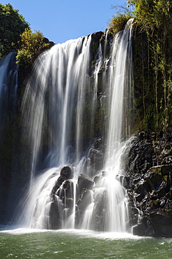 Lily waterfall near the village of Ampefy, Madagascar, Africa