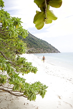 Man at Cat Lon Beach, Bai Canh Island, Con Dao National Park, Ba Ria-Vung Tau Province, Vietnam