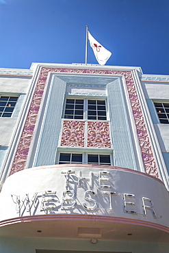 Art Deco hotel The Webster, Collins Avenue, Art Deco District, South Beach, Miami, Florida, USA