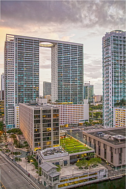 View over Downtown Miami, Miami, Florida, USA