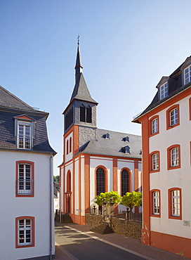 Parish church of St. Johannes Nepomuk, 18th century, Church of former monastery of Jesuits, Hadamar, Westerwald, Hesse, Germany, Europe