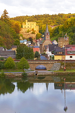 Balduinstein castle, Balduinstein, Lahn, Westerwald, Rhineland-Palatinate, Germany, Europe