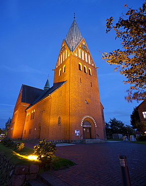 Church of St. Nicholas, Westerland, Sylt, Schleswig-Holstein, Germany